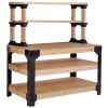 Workbench Shelving Unit Potting Bench Storage System - 2x4 Lumber Not Included
