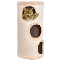 Beige 3 Tier Sleep Spots Condo Cat Tower