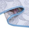 Queen size 3-Piece Quilt Bedspread Set 100-Percent Cotton Floral Paisley