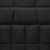 Plush Black Split-Back Design Convertible Linen Tufted Futon w/ 2 Pillows
