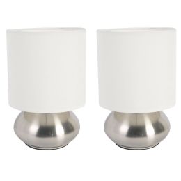 Set of 2 Bedroom Table Lamp Night Light with Touch On Off Sensor