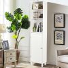 Bathroom Storage Tower Display Linen Cabinet with Open Shelves