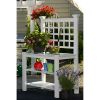 White Vinyl Outdoor Garden Classic Potting Bench with Shelves