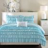 Light Blue Full/Queen 5-Piece Comforter Set w/ 2 Shams & 2 Pillows