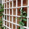 8 Ft Wall Mounted Trellis in White Vinyl - Made in USA
