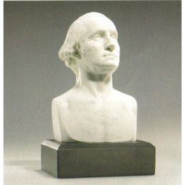 6-inch High George Washington Bust Statue Sculpture in White