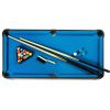 40-inch Pool Table with Blue Felt Surface 2 Cues and Billiard Balls