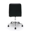Black Upholstered Lumbar Support Heavy Duty Conference Chair