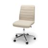 Tan Upholstered Lumbar Support Heavy Duty Conference Chair