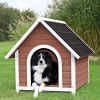 Medium 31.5-inch Outdoor Doghouse with Asphalt Shingles