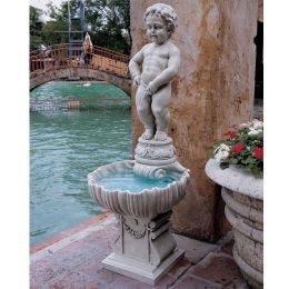Outdoor Peeing Boy Statue Water Fountain