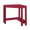 Red Corner Writing Laptop Desk with Drawer - Great for Small Spaces