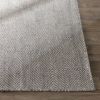 Gray 7'6" x 9'6" Flat Woven Hand Made Wool/Cotton Gray Area Rug