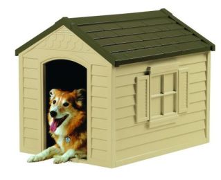 Medium Size Outdoor Resin Construction Snap Together Dog House