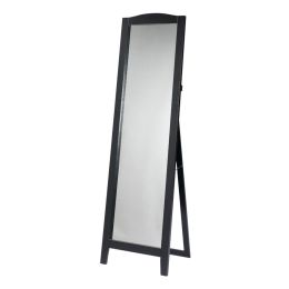 Functional Classic Full Length Leaning Floor Mirror with Black Frame