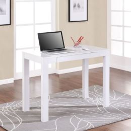 Simple Home Office Computer Laptop Desk with Drawer in White