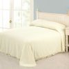 King size Ivory Bedspread 100-Percent Cotton Chenille with Fringed Edges