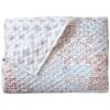 Full size Reversible Quilted Bedspread with Paisley Pattern
