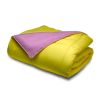 Full/Queen size 3-Piece Purple/Yellow Microfiber Comforter Set with 2 Shams