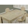 Contemporary 59 x 35.5-inch Dining Table in Natural Wood Finish