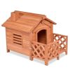 Outdoor Natural Fir Wood Dog House for Small Dogs