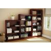 Four Shelf Eco-Friendly Bookcase in Royal Cherry Finish