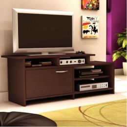 52-inch Modern TV Stand in Chocolate Finish