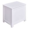 Bathroom Laundry Hamper Clothes Storage Cabinet in White